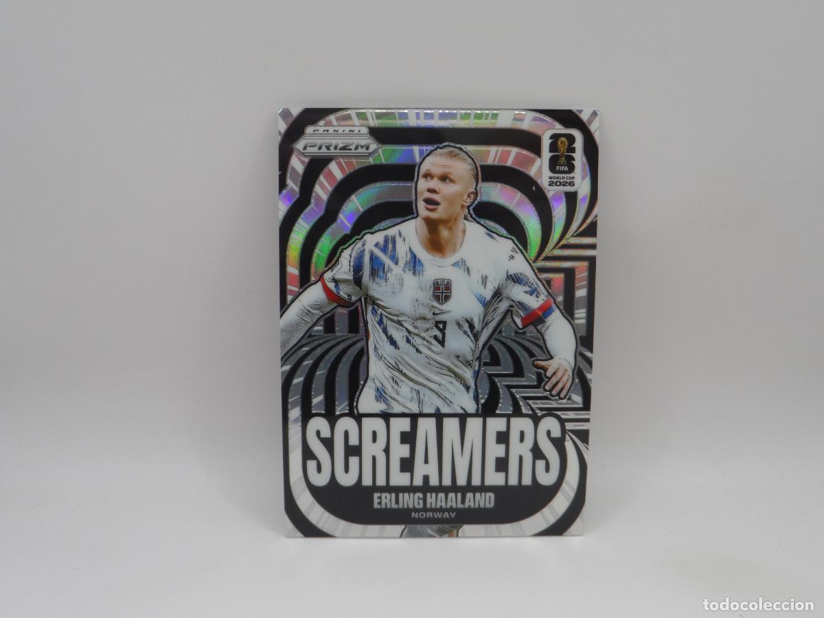 Cromos de f&uacute;tbol: 15 ERLING HAALAND NORUEGA SCREAMERS PANINI PRIZM WORLD CUP 2026