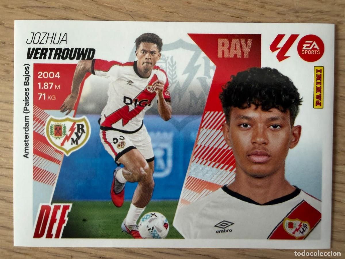 Cromos de f&uacute;tbol: 8 BIS VERTROUWD COLOCA RAYO VALLECANO 25 26 2025 2026 LIGA EA SPORTS COLECCIONES ESTE SIN PEGAR