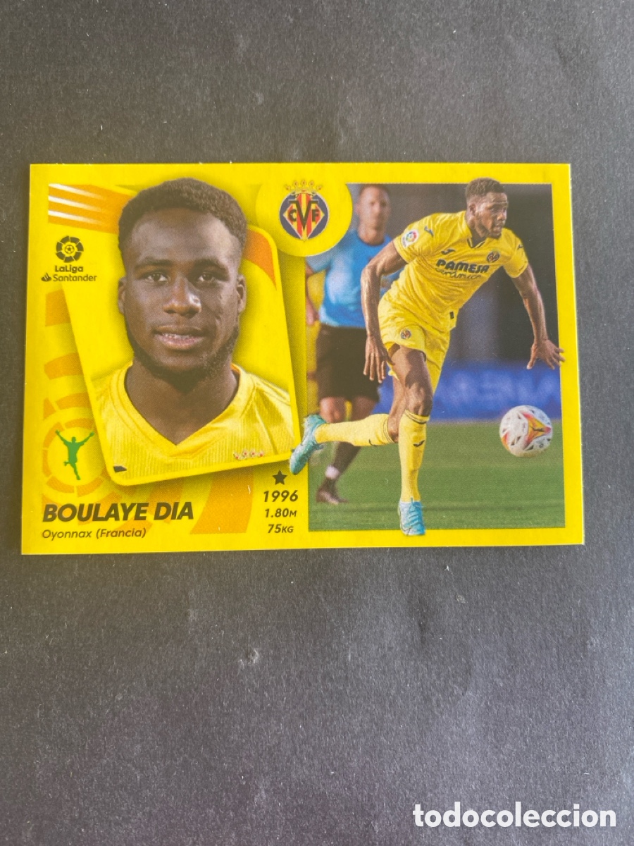 Football Stickers: Cromo liga 21/22 Villarreal N* 13 &uacute;ltimos fichajes