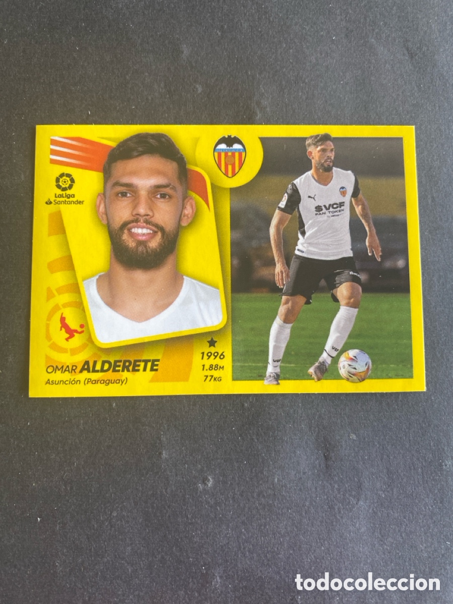 Cromos de f&uacute;tbol: Cromo liga 21/22 Valencia N* 16 &uacute;ltimos fichajes