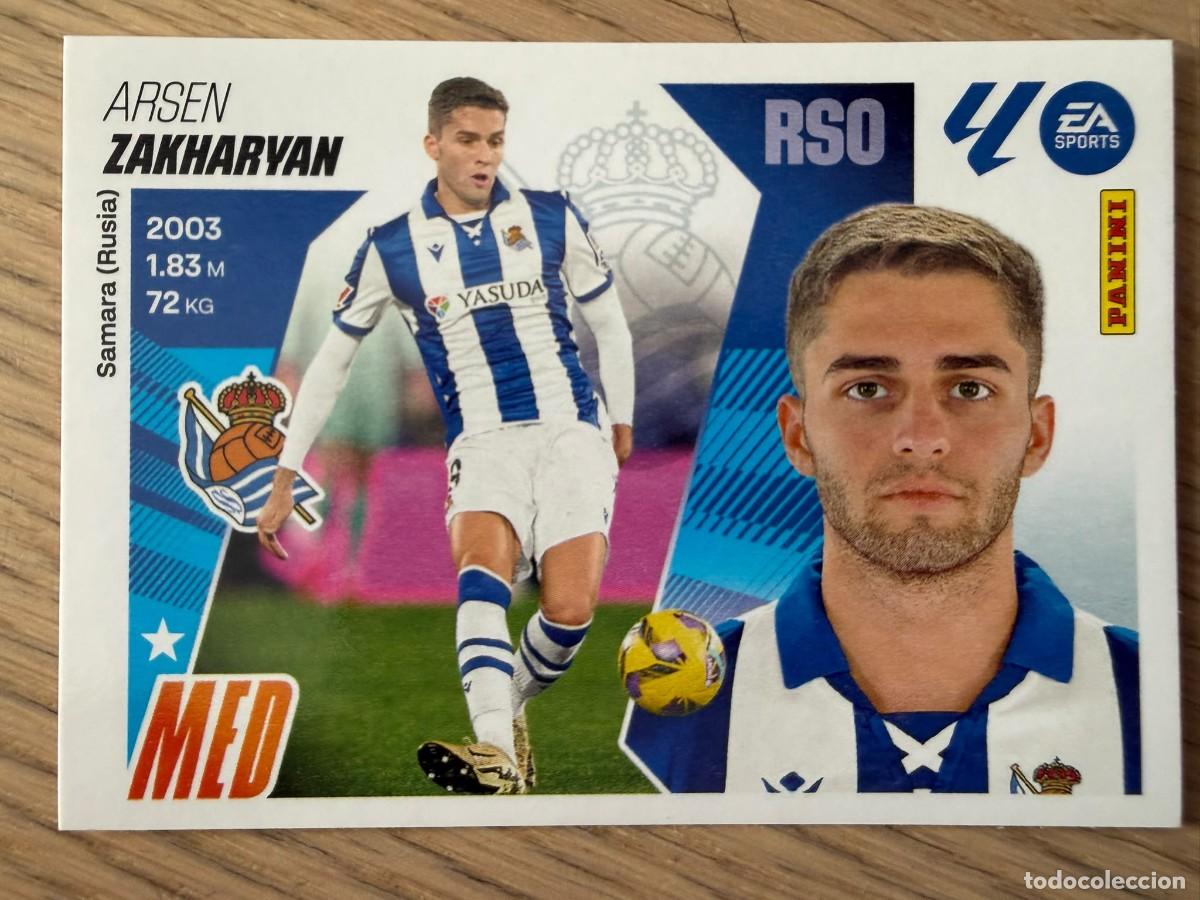 Cromos de f&uacute;tbol: 15 BIS ZAKHARYAN COLOCA REAL SOCIEDAD 25 26 2025 2026 LIGA EA SPORTS COLECCIONES ESTE SIN PEGAR