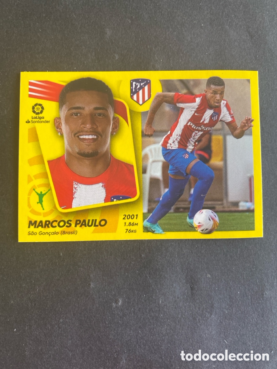 Cromos de f&uacute;tbol: Cromo liga 21/22 Atl&eacute;tico de Madrid N* 17 &uacute;ltimos fichajes