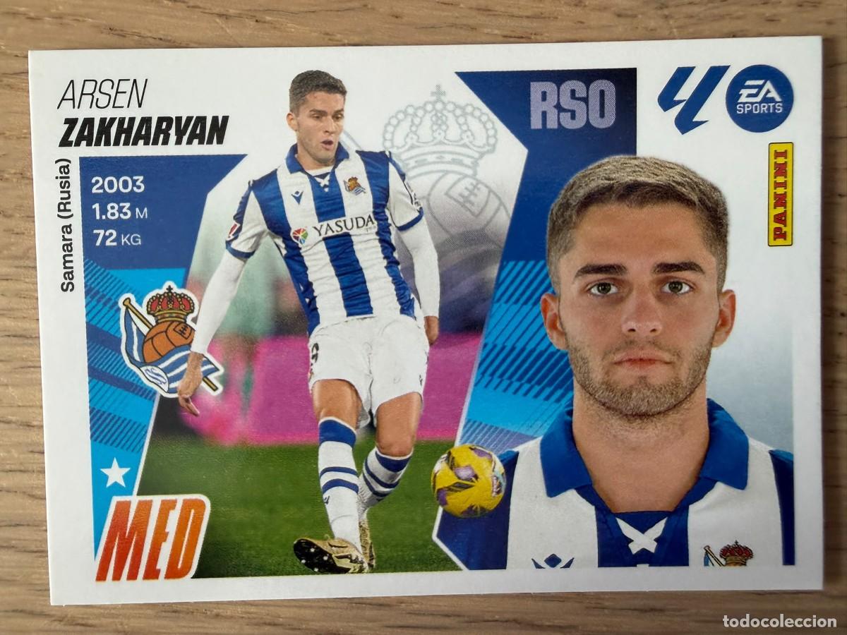 Cromos de f&uacute;tbol: 15 BIS ZAKHARYAN COLOCA REAL SOCIEDAD 25 26 2025 2026 LIGA EA SPORTS COLECCIONES ESTE SIN PEGAR