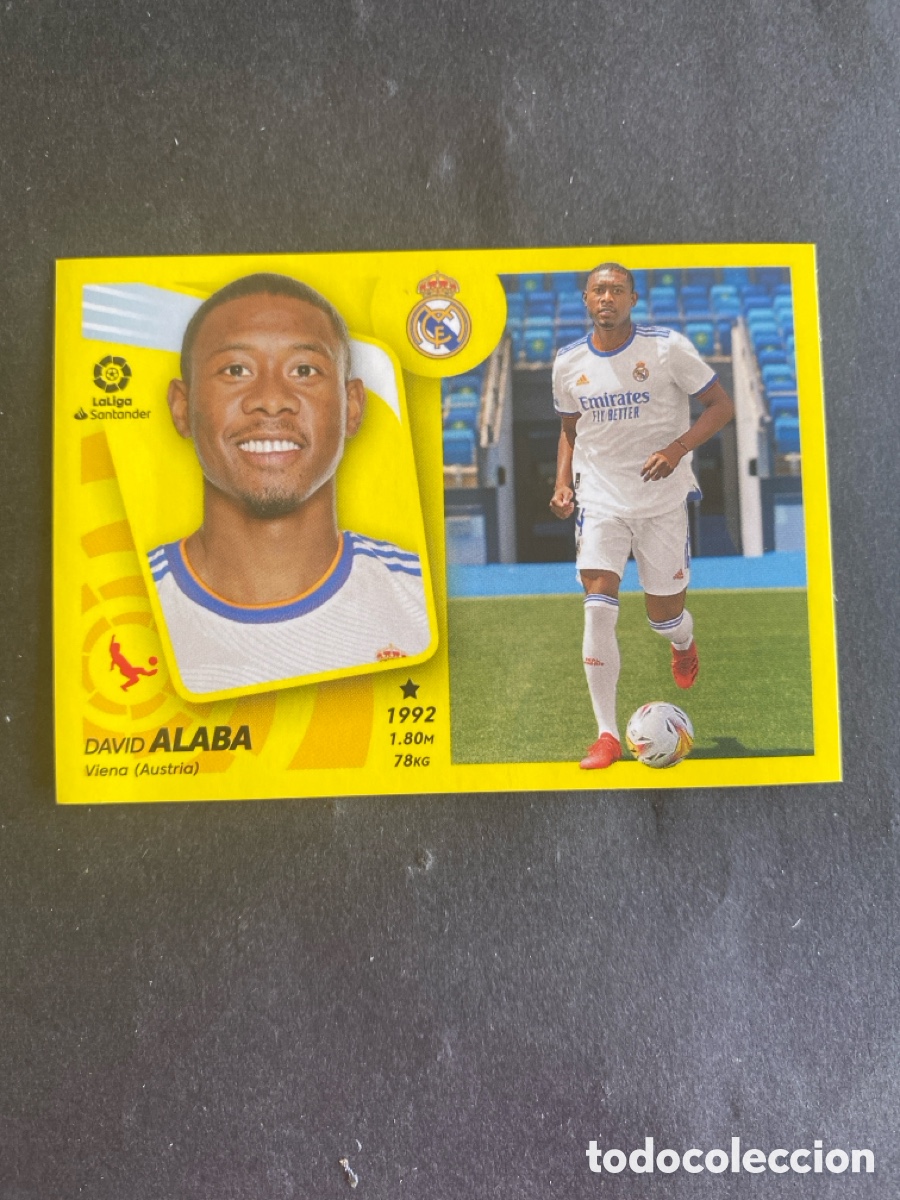 Cromos de f&uacute;tbol: Cromo liga 21/22 Real Madrid N* 18 &uacute;ltimos fichajes