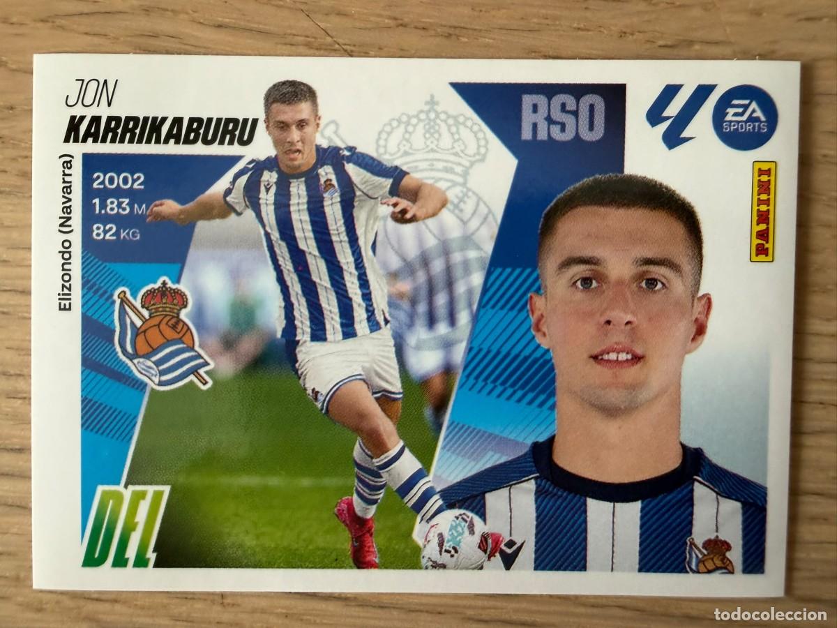 Cromos de f&uacute;tbol: 19 BIS KARRIKABURU COLOCA REAL SOCIEDAD 25 26 2025 2026 LIGA EA SPORTS COLECCIONES ESTE SIN PEGAR