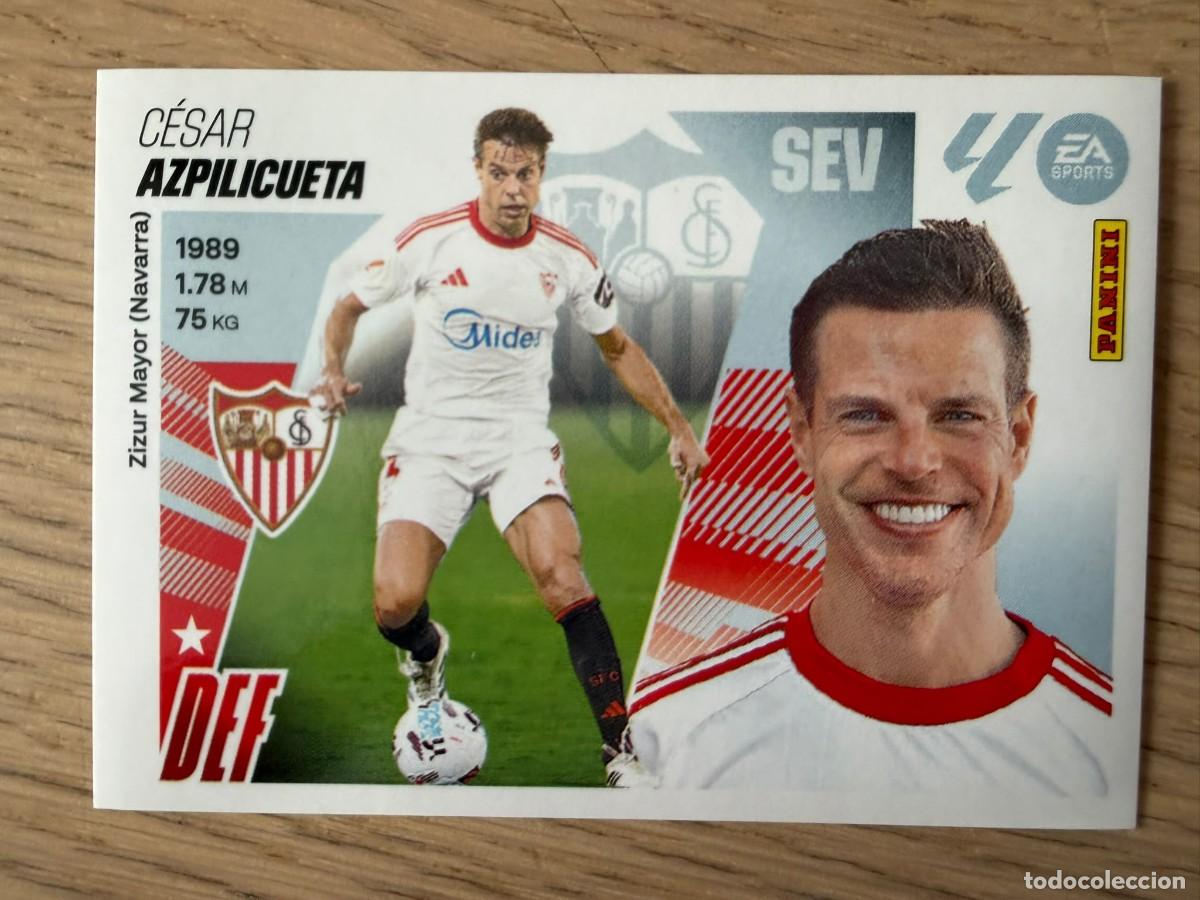 Cromos de f&uacute;tbol: 10 BIS AZPILICUETA COLOCA SEVILLA 25 26 2025 2026 LIGA EA SPORTS COLECCIONES ESTE SIN PEGAR STICKER