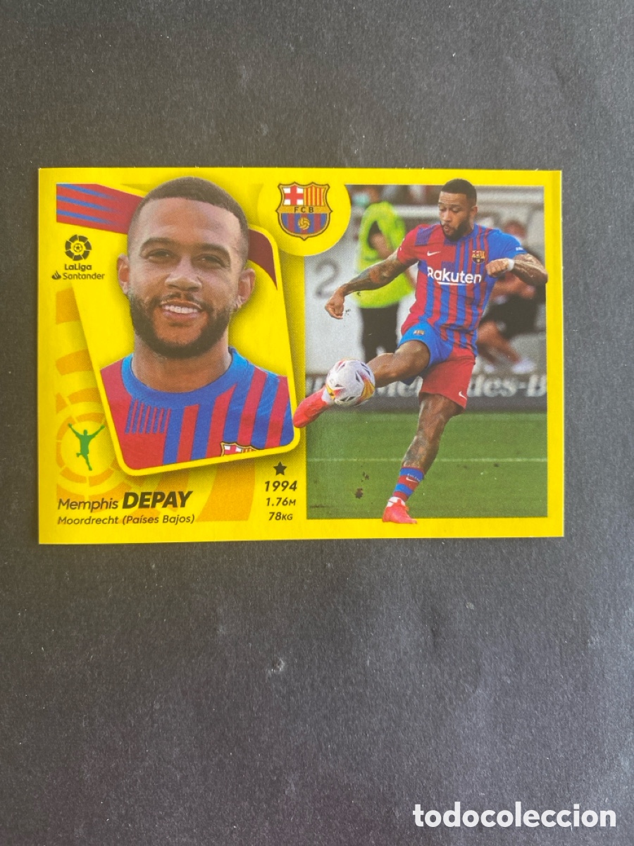 Cromos de f&uacute;tbol: Cromo liga 21/22 Barcelona N* 22 &uacute;ltimos fichajes