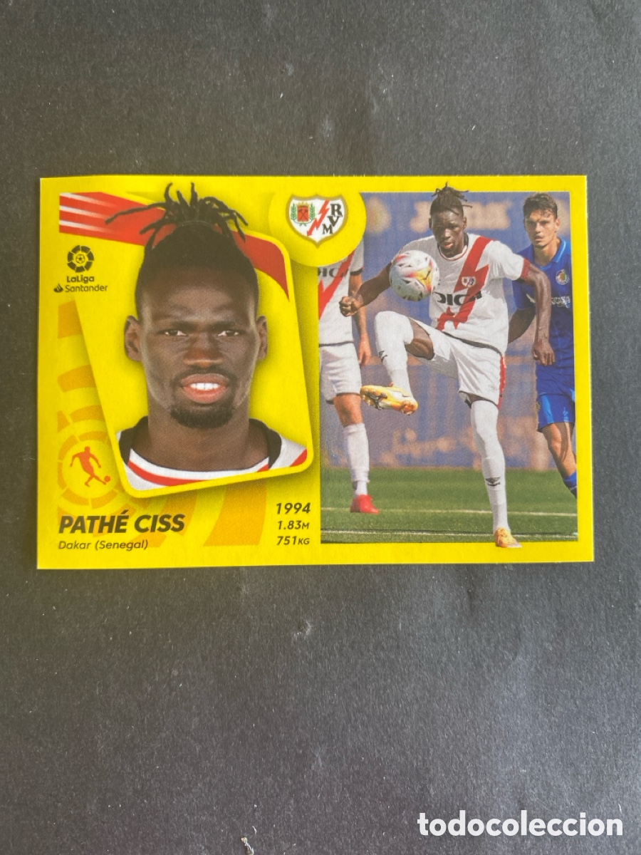 Cromos de f&uacute;tbol: Cromo liga 21/22 Rayo Vallecano N* 23 &uacute;ltimos fichajes