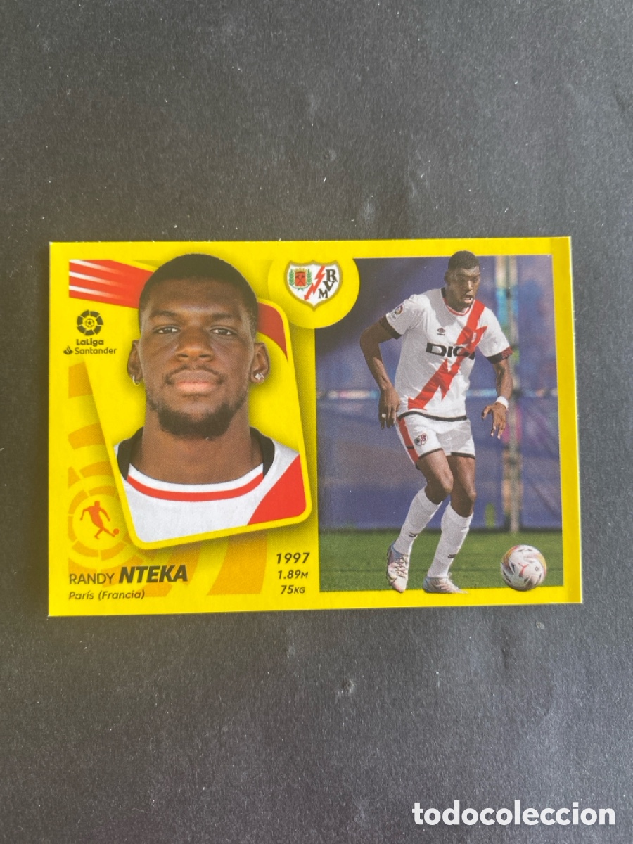 Cromos de f&uacute;tbol: Cromo liga 21/22 Rayo Vallecano N* 25 &uacute;ltimos fichajes