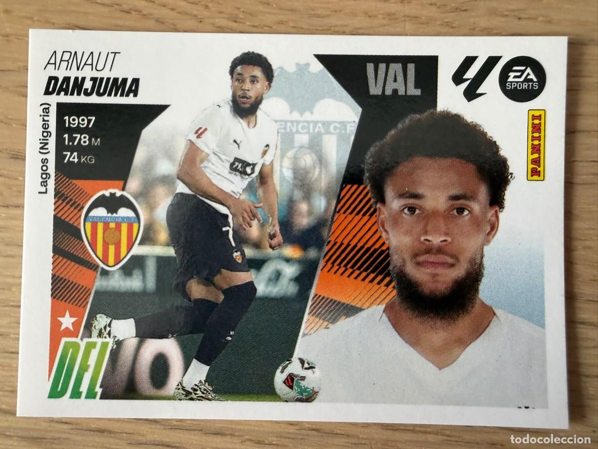 Cromos de f&uacute;tbol: 18 BIS DANJUMA COLOCA VALENCIA 25 26 2025 2026 LIGA EA SPORTS COLECCIONES ESTE SIN PEGAR