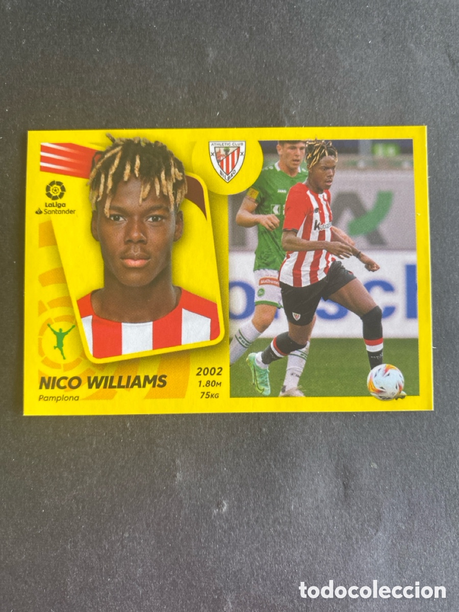 Cromos de f&uacute;tbol: Cromo liga 21/22 Athletic club N* 26 &uacute;ltimos fichajes