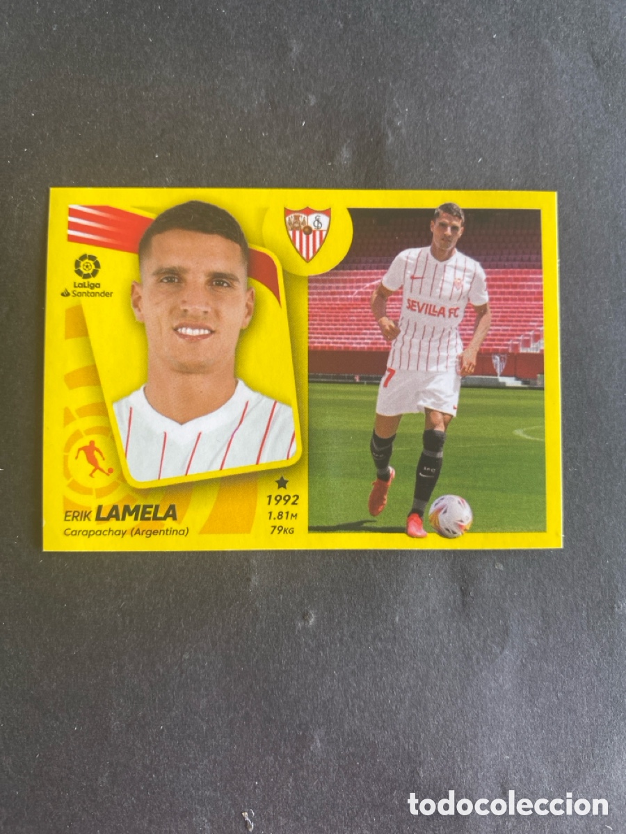 Cromos de f&uacute;tbol: Cromo liga 21/22 Sevilla N* 27 &uacute;ltimos fichajes