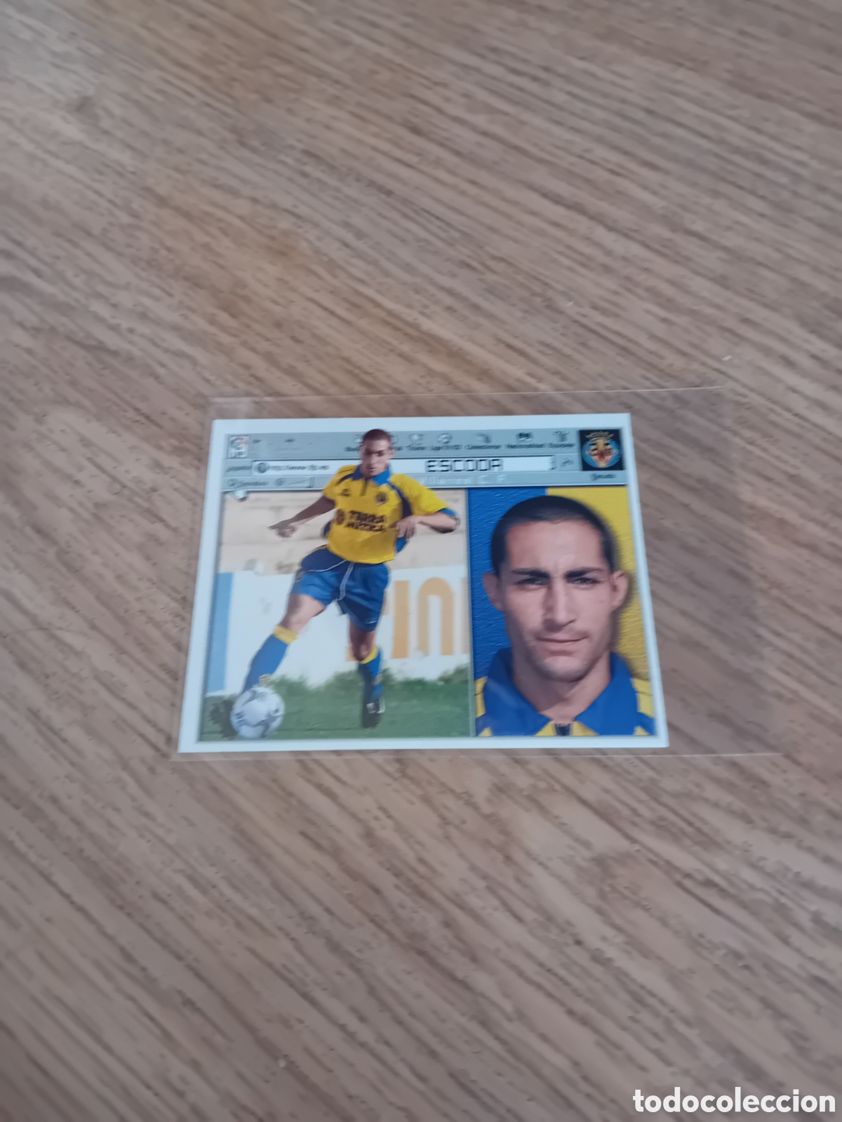 Cromos de f&uacute;tbol: Escoda Villarreal 01 02 2001 2002 Este Panini Nunca Pegado
