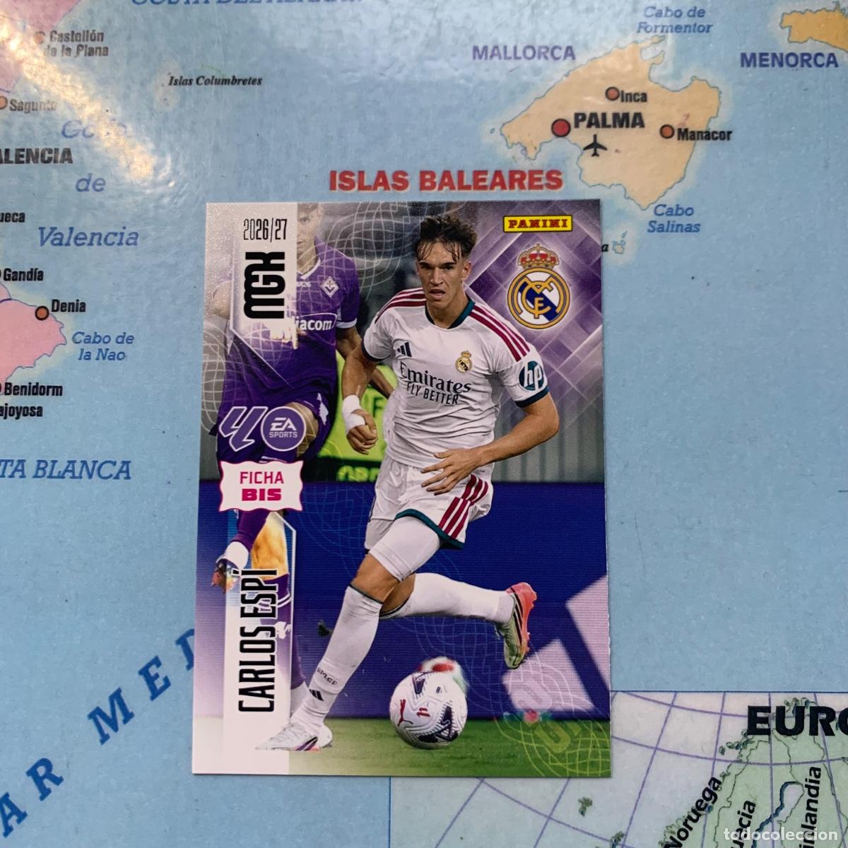 Cromos de f&uacute;tbol: Carlos Espi n&uacute;mero 233 Bis Del Real Madrid megacracks 26-27 2026-2027