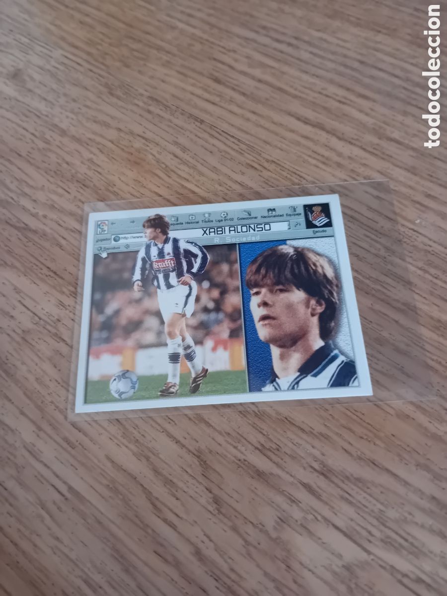 Cromos de f&uacute;tbol: Xabi Alonso Rookie Real Sociedad 01 02 2001 2002 Este Panini Nunca Pegado
