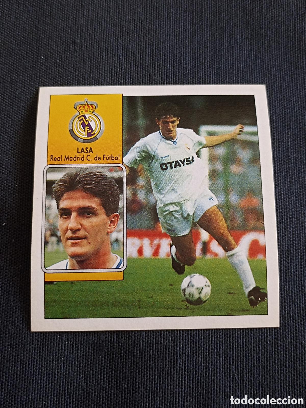 Football Stickers: Lasa ( Real Madrid ) Liga este 92-93 Nunca pegado