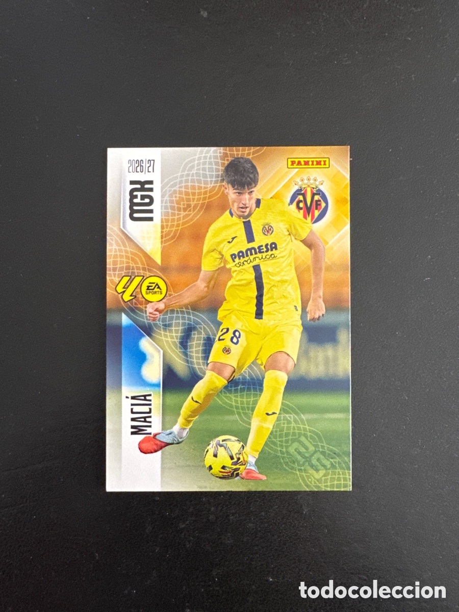 Football Stickers: MACIA VILLARREAL N&Uacute;MERO 371 MEGACRACKS 2026 2027