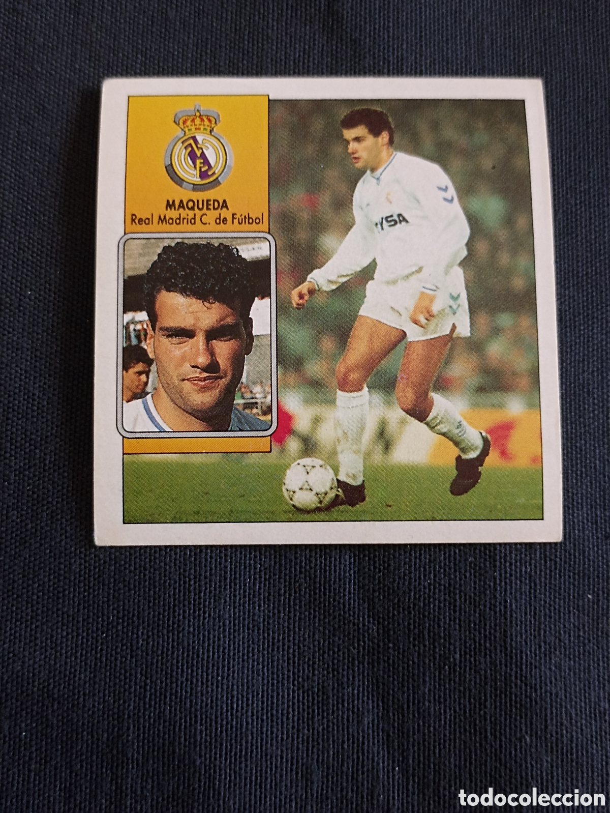Cromos de f&uacute;tbol: Maqueda ( Real Madrid ) Liga este 92-93. Nunca pegado