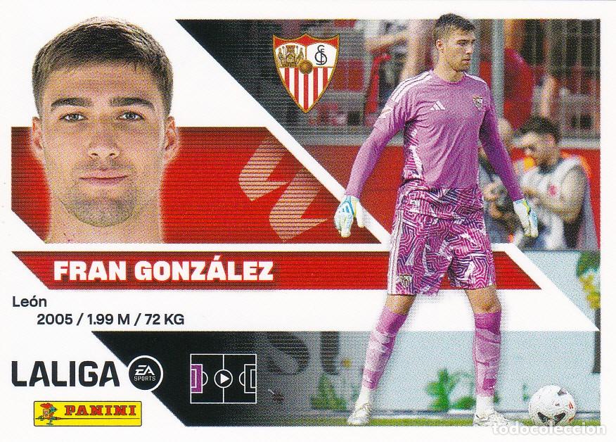 Cromos de f&uacute;tbol: ESTE 2026-27 * FRAN GONZ&Aacute;LEZ * N&ordm; 4 - 3&ordf; EDICI&Oacute;N DEL SEVILLA (NUEVO DE SOBRE) (A-20)
