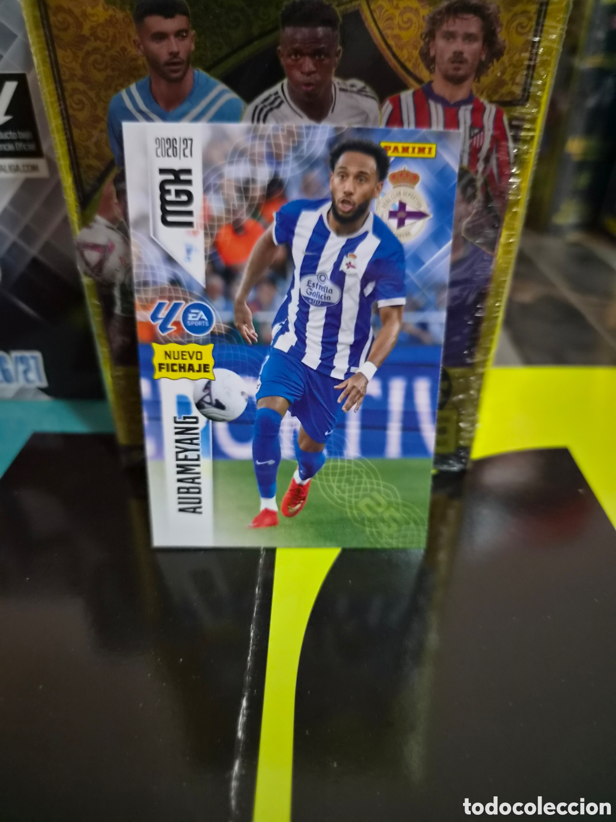 Cromos de f&uacute;tbol: N&deg;485 Nuevo Fichaje Aubameyang Megacracks 26/27