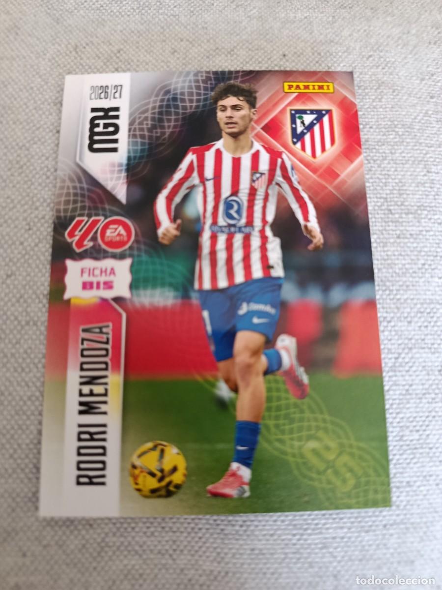 Cromos de f&uacute;tbol: Megacracks 26/27. 63 bis- Mendoza. Atl&eacute;tico de Madrid.