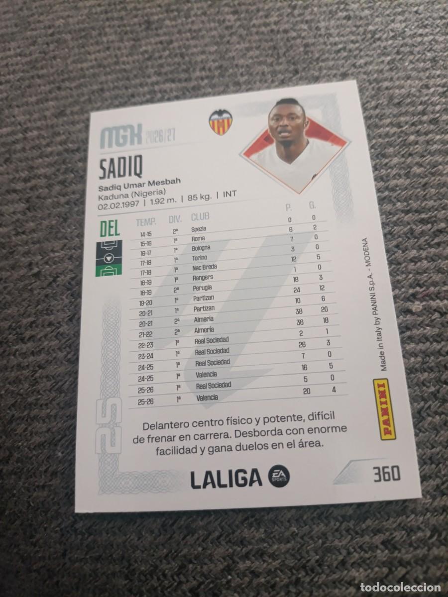 Cromos de f&uacute;tbol: Megacracks 26/27 Sadiq Valencia - Foto 2
