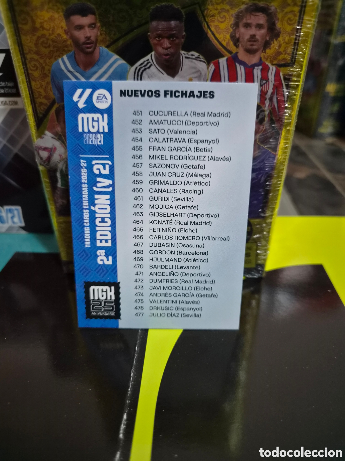 Cromos de f&uacute;tbol: Cheklist 2&deg;Edici&oacute;n (2) Megacracks 26/27