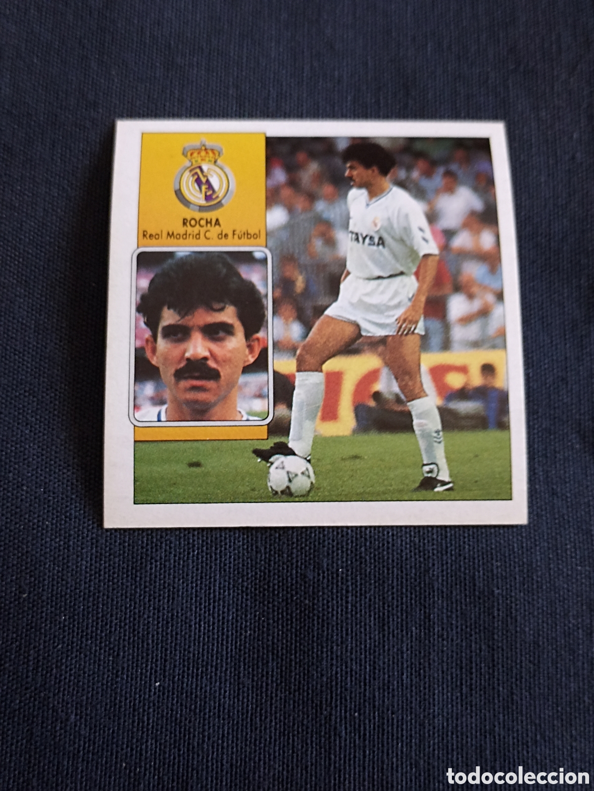 Cromos de f&uacute;tbol: Rocha ( Real Madrid ) Liga este 92-93. Nunca pegado