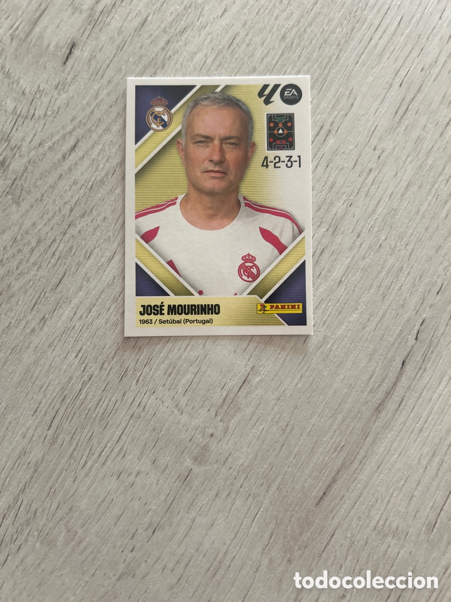 Cromos de f&uacute;tbol: Jos&eacute; Mourinho 2 Entrenador Real Madrid Liga Este 2026/27 26-27 Panini