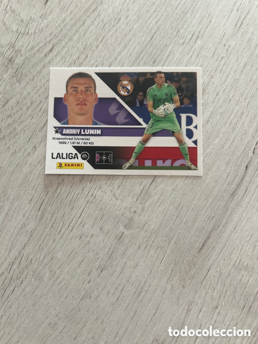 Cromos de f&uacute;tbol: Lunin 4 Real Madrid Liga Este 2026/27 26-27 Panini