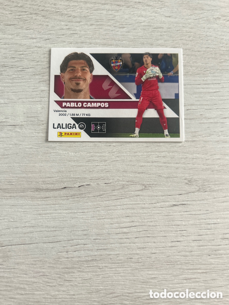 Cromos de f&uacute;tbol: Pablo Campos 4 Levante Liga Este 2026/27 26-27 Panini