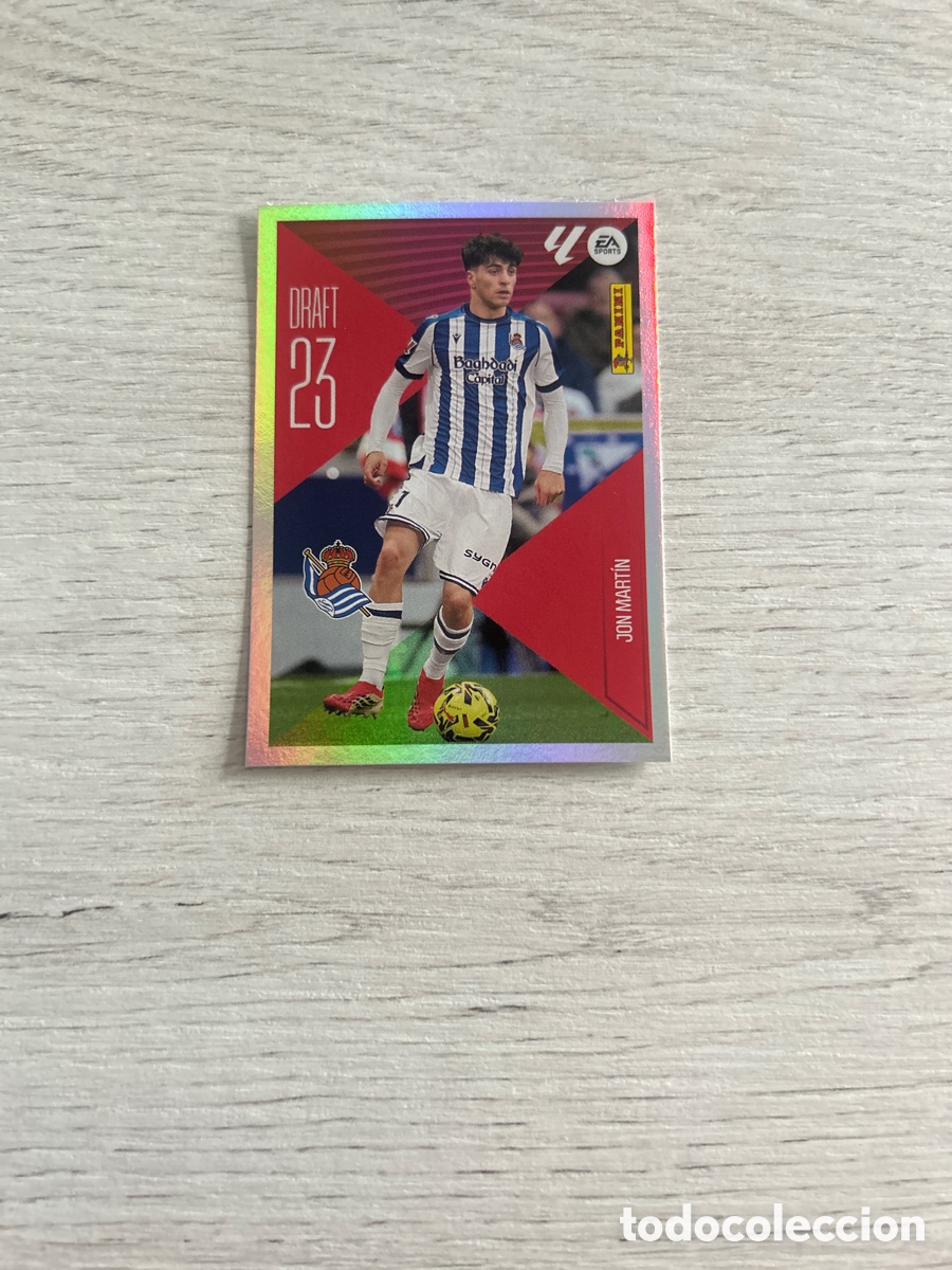 Cromos de f&uacute;tbol: Jon Mart&iacute;n 13 Real Sociedad Draft 23 Liga Este 2026/27 26-27 Panini