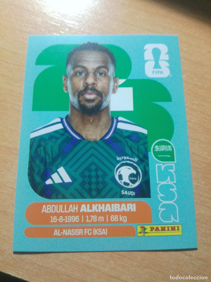 Cromos de f&uacute;tbol: ABDULLAH ALKHAIBARI ARABIA SAUDI KSA 11 MUNDIAL FIFA WORLD CUP 2026 26 PANINI STICKERS NUEVO
