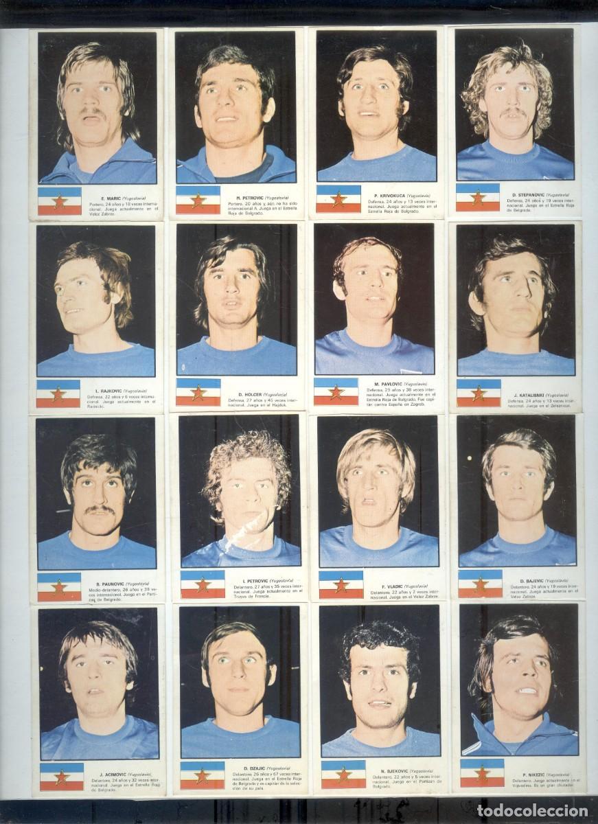 Football Stickers: NUMULITE R00 Lote cromos Yugoslavia Ases X mundial de futbol 74