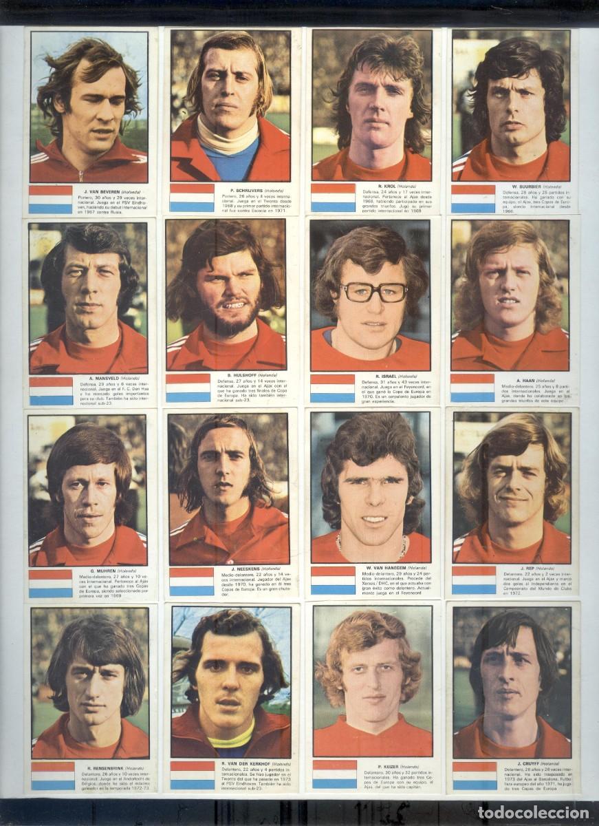Football Stickers: NUMULITE R00 Lote cromos Holanda Ases X mundial de futbol 74 Johan Cruyff