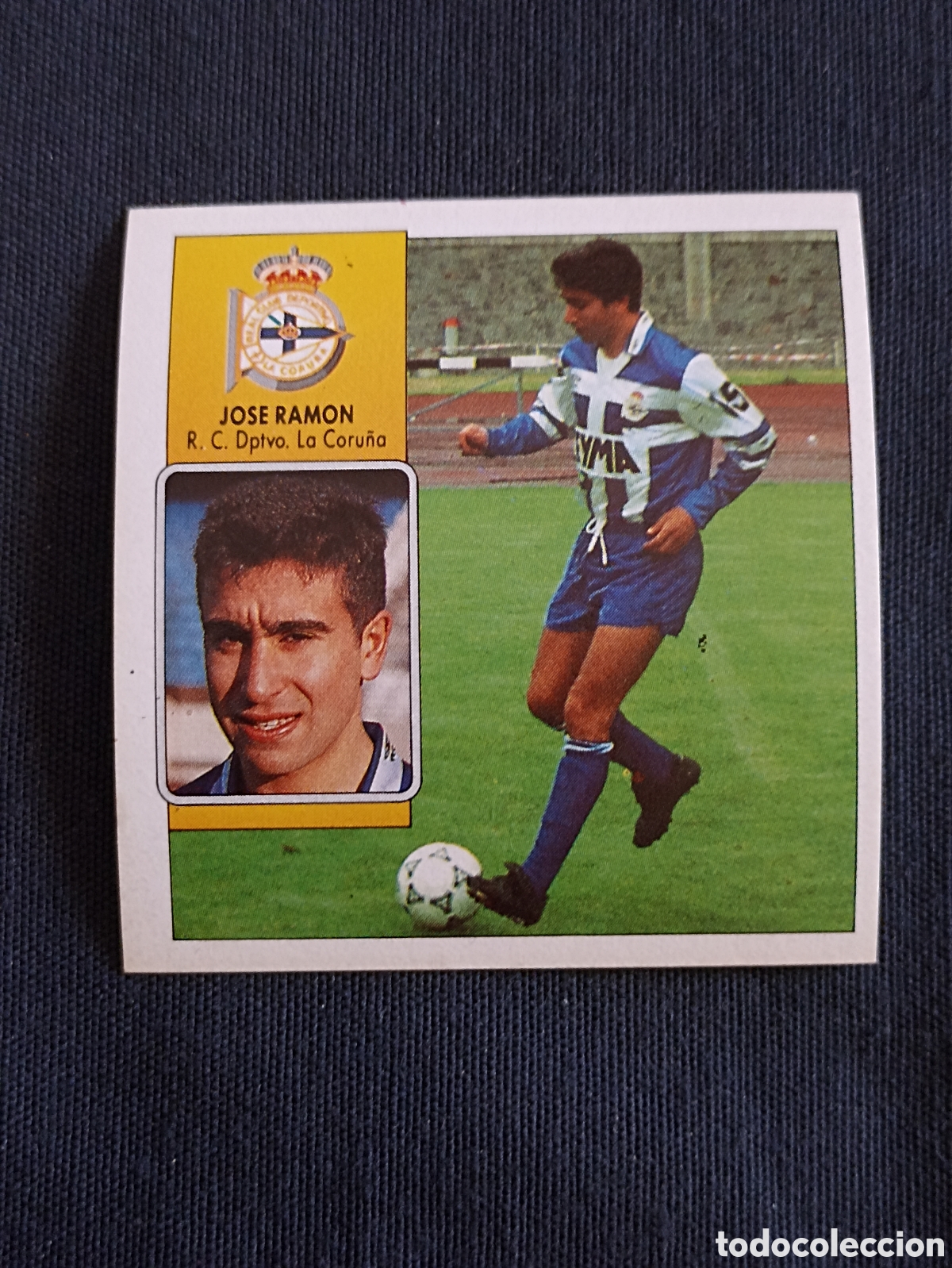 Football Stickers: Jos&eacute; Ram&oacute;n ( Deportivo la Coru&ntilde;a ) Liga este 92-93. Nunca pegado
