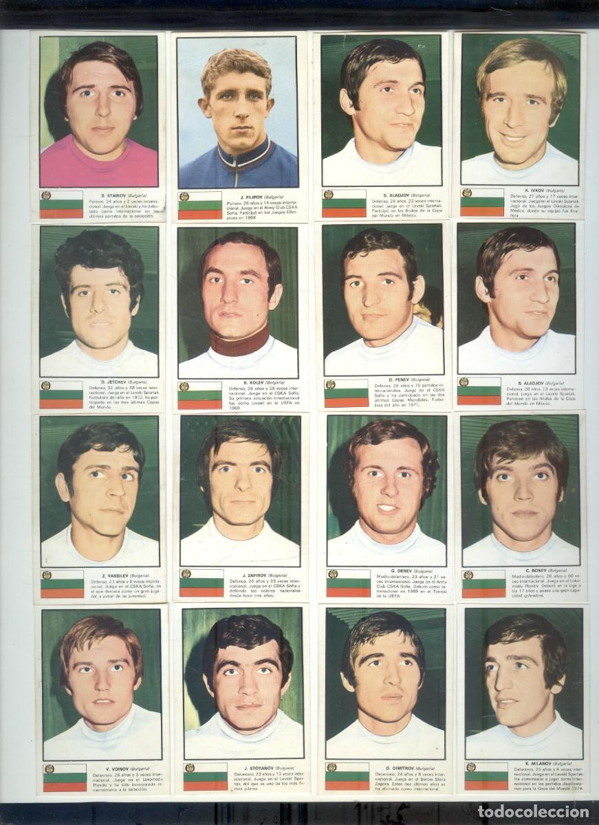Cromos de Futebol: NUMULITE R00 Lote cromos Bulgaria Ases X mundial de futbol 74