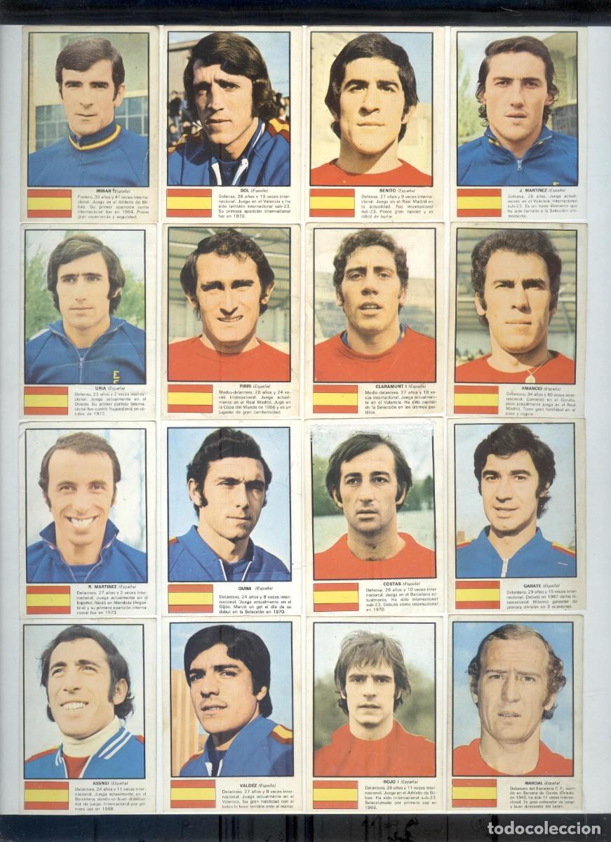 Cromos de f&uacute;tbol: NUMULITE R00 Lote cromos Espa&ntilde;a Ases X mundial de futbol 74