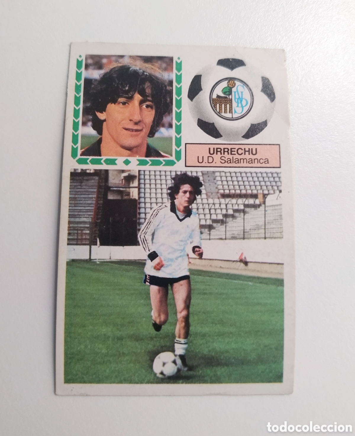 Cromos de f&uacute;tbol: URRECHU U. D. SALAMANCA FICHAJE 16 LIGA ESTE 1983 1984 83 84 RECUPERADO DESPEGADO