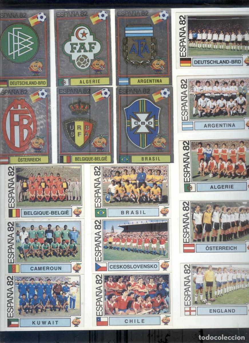 Football Stickers: NUMULITE R00 Lote 50 cromos Mundial de futbol Espa&ntilde;a 82 Selecciones