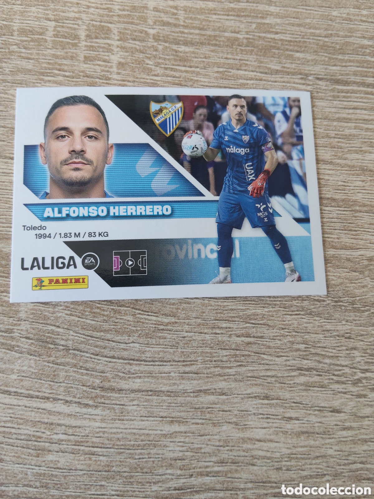 Cromos de f&uacute;tbol: Alfonso Herrero M&aacute;laga liga 2026 2027 26 27 ediciones este