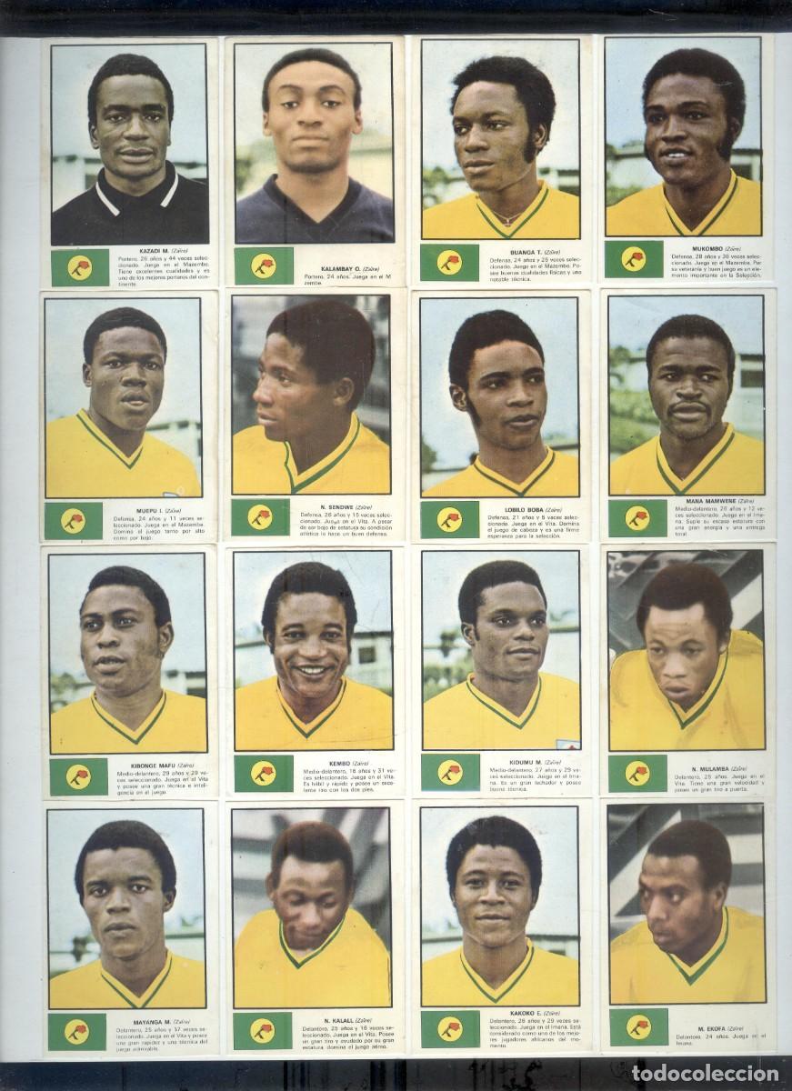 Fu&szlig;ball-Sticker: NUMULITE R00 Lote cromos Zaire Ases X mundial de futbol 74
