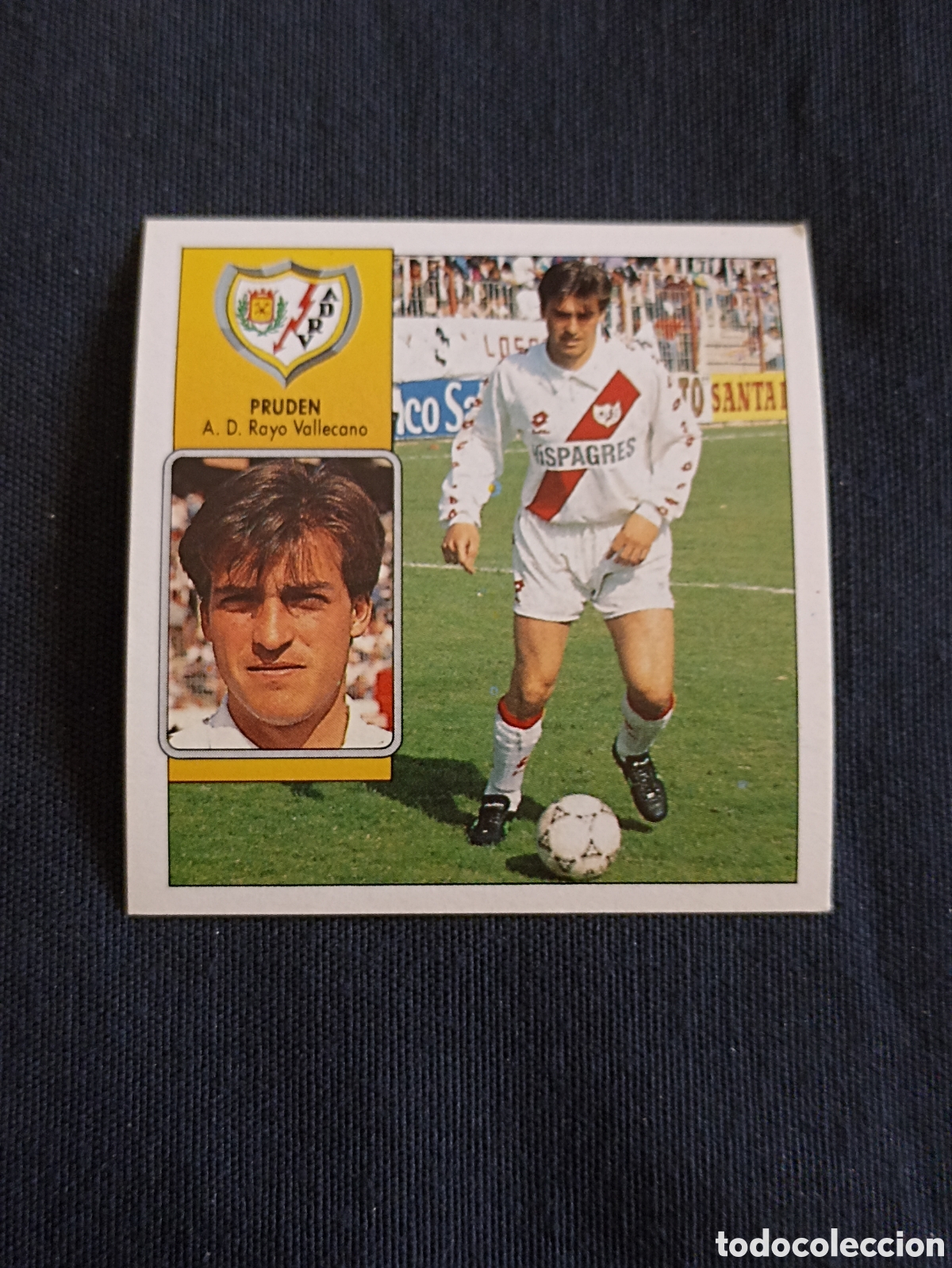 Cromos de f&uacute;tbol: Pruden ( Rayo Vallecano ) Liga este 92-93. Nunca pegado