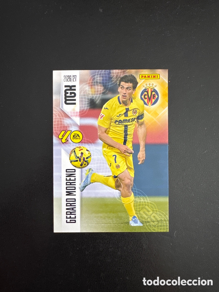 Cromos de f&uacute;tbol: GERARD MORENO VILLARREAL N&Uacute;MERO 378 MEGACRACKS 2026 2027