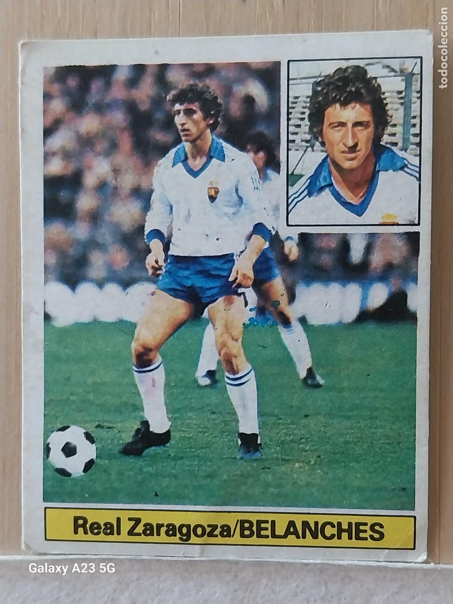 Cromos de f&uacute;tbol: BELANCHES ZARAGOZA ED ESTE LIGA 1981 81 82 CROMO RECUPERADO ORIGINAL