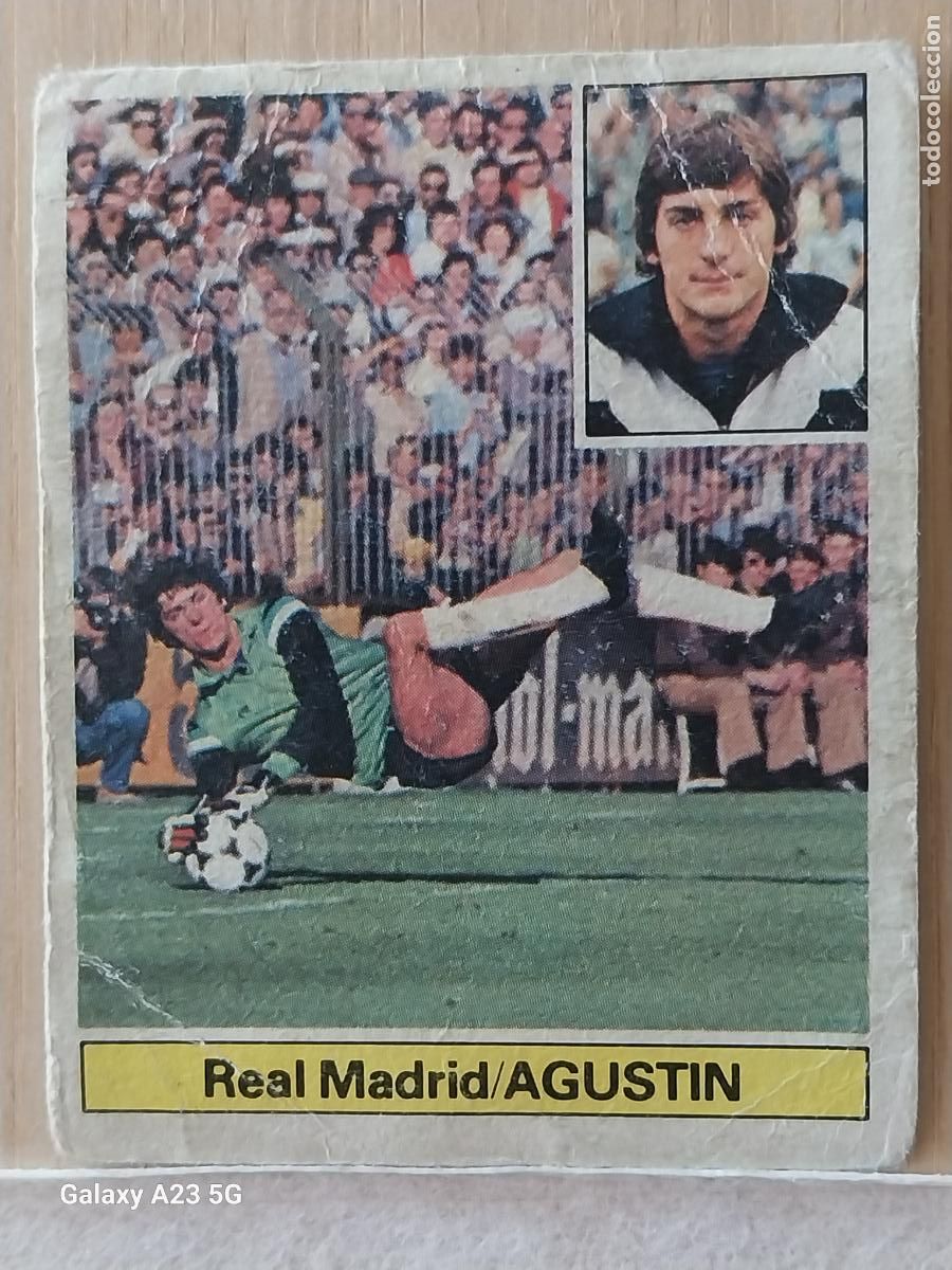 Cromos de f&uacute;tbol: AGUSTIN REAL MADRID ED ESTE LIGA 1981 81 82 CROMO SIN PEGAR NUNCA ORIGINAL