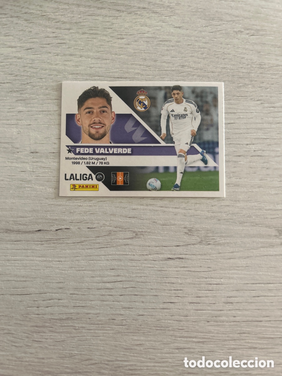Cromos de f&uacute;tbol: Fede Valverde 12 Real Madrid Liga Este 2026/27 26-27 Panini