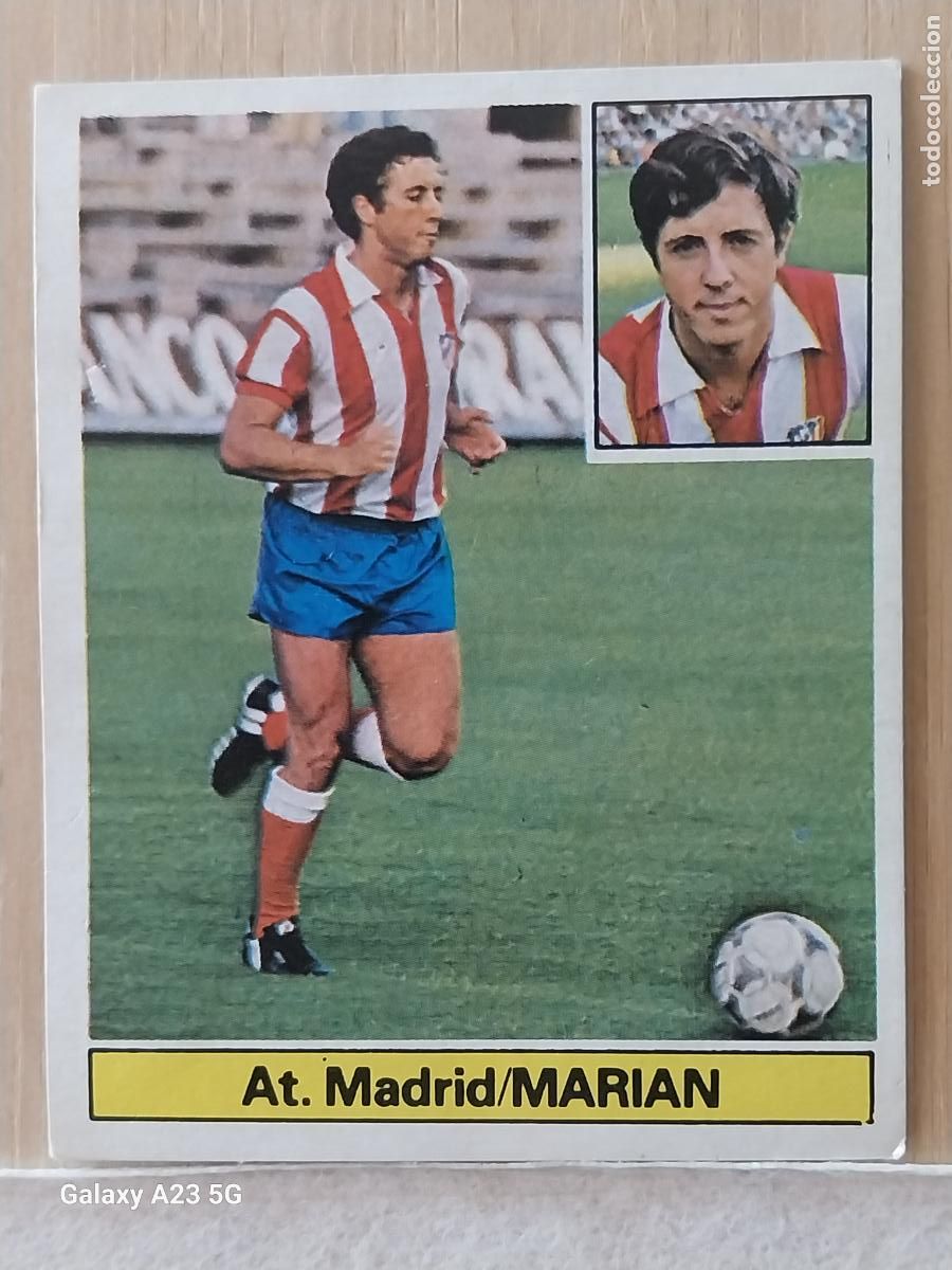 Cromos de f&uacute;tbol: MARIAN AT ATLETICO MADRID UF FICHAJE 8 ED ESTE LIGA 1981 81 82 CROMO RECUPERADO ORIGINAL