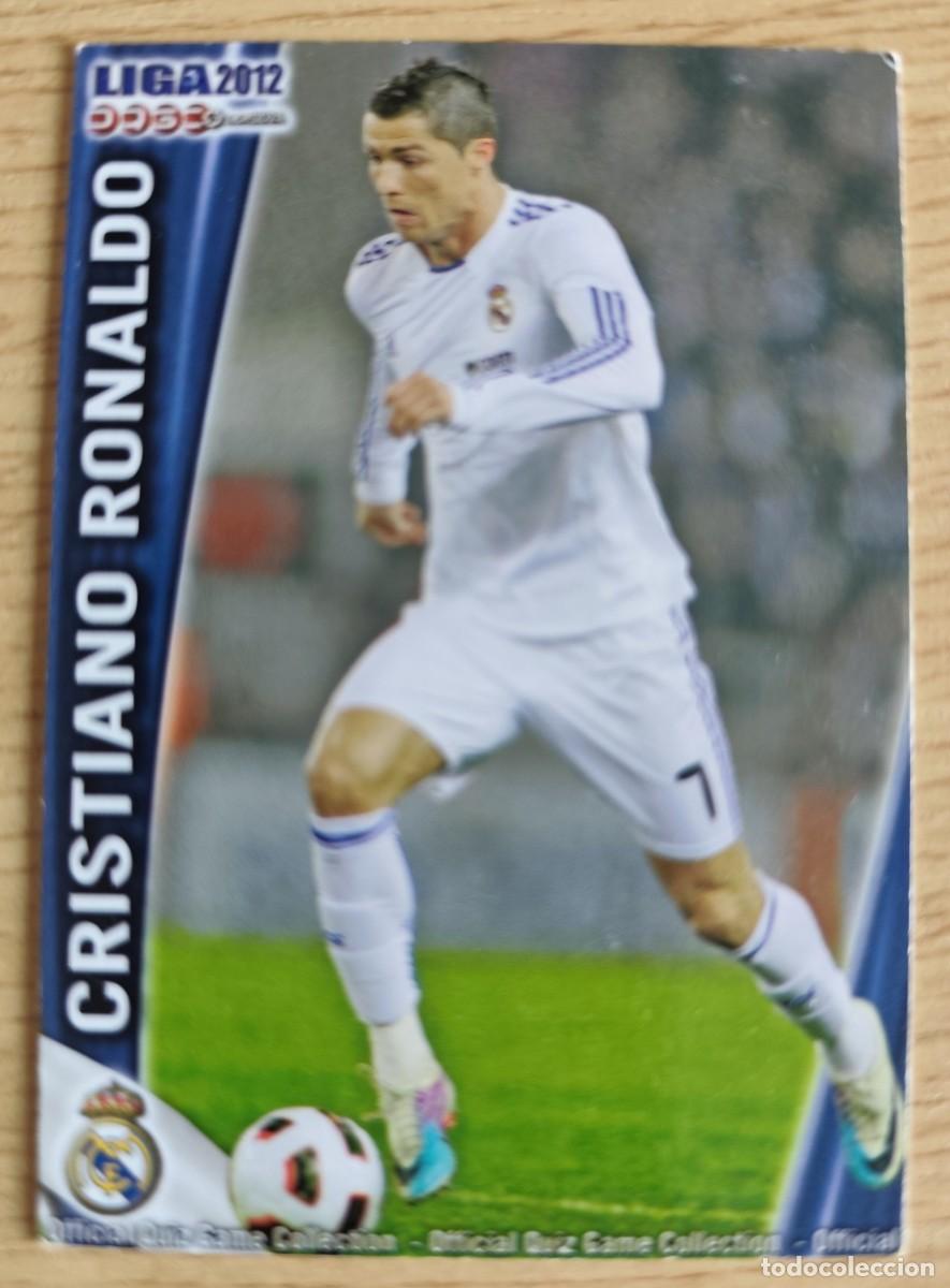 Cromos de f&uacute;tbol: Card Football 045 45 CRISTIANO RONALDO REAL MADRID FICHAS LIGA MUNDICROMO 11 12 2011 2012