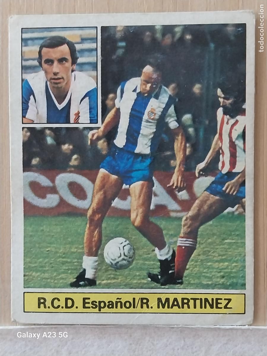 Cromos de f&uacute;tbol: R MARTINEZ R C D ESPA&Ntilde;OL ED ESTE LIGA 1981 81 82 CROMO RECUPERADO ORIGINAL